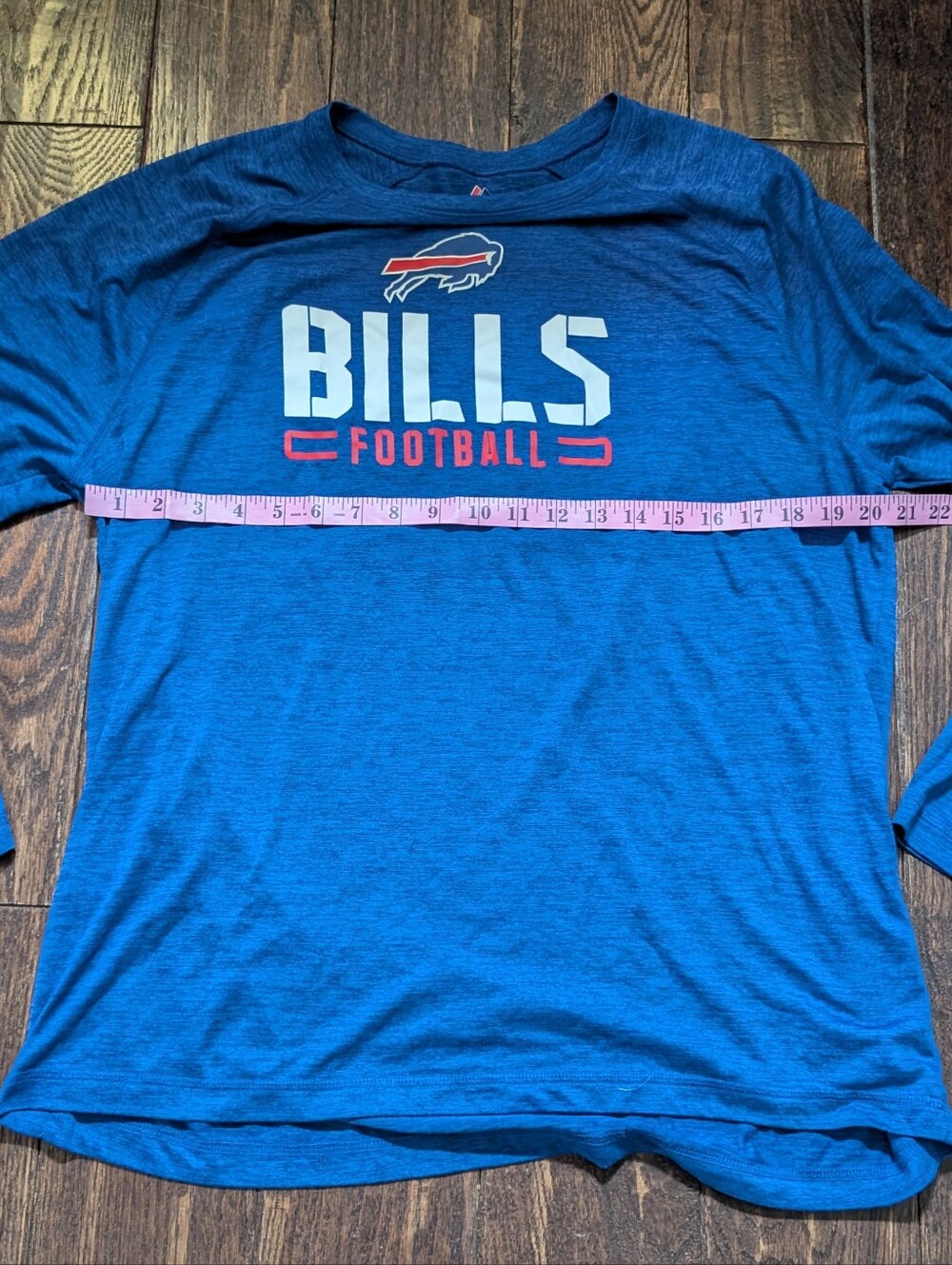 Majest NFL Buffalo Bills Long Sleeve Athletic Tee Blue - Picture 7 of 8